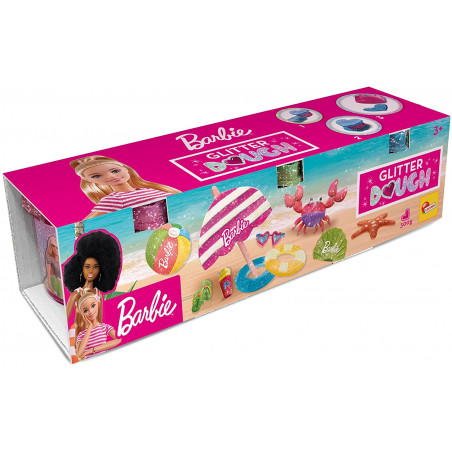 88836 - Barbie Glitter Dough Multipack 3 Vasetti