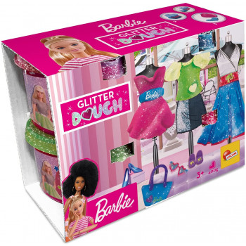 88843 - Barbie Glitter Dough Multipack 4 Vasetti