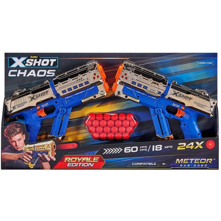 X-Shot - Caos - Meteora Dorata 2-Pack