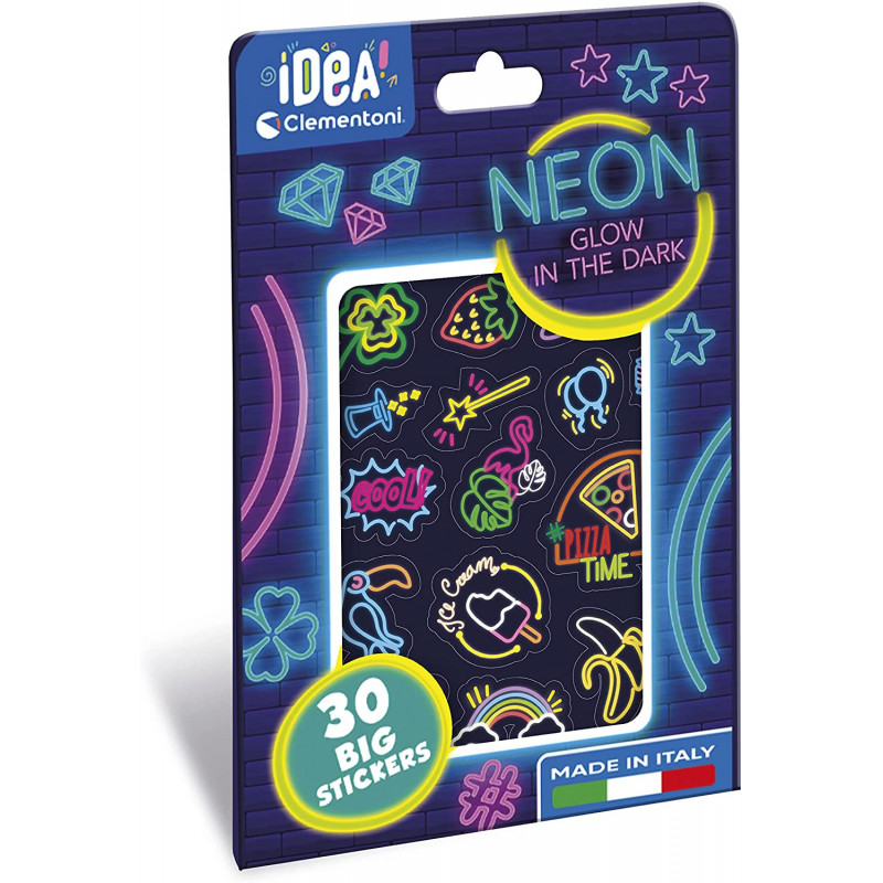 18699 - Idea-Neon, Stickers Fluorescenti, attaccastacca