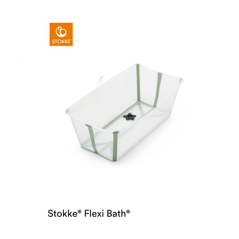 Stokke - Vaschetta Flexibath Transparent/Green