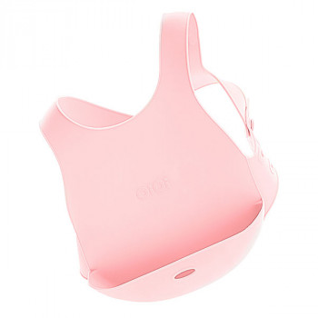 Bavetta in silicone Rosa Flexi Bib Minikoioi