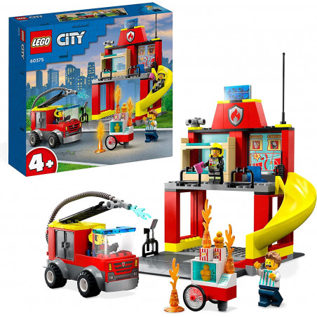 60375 - Lego City - Fire Caserma dei Pompieri e Autopompa con Camion