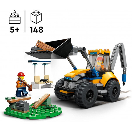 60385 - Lego City - Scavatrice per Costruzioni Escavatore