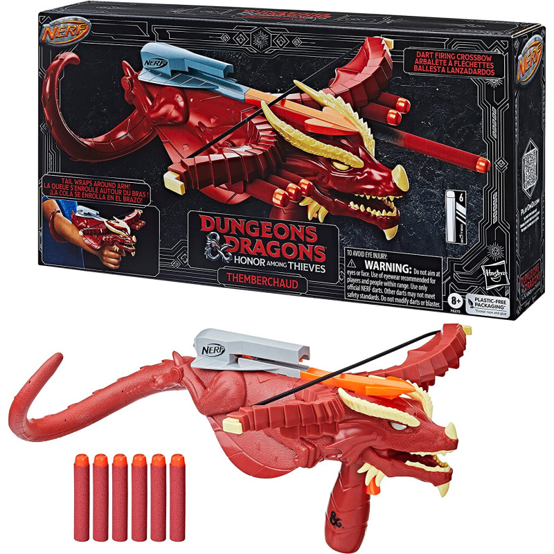 Hasbro Nerf Dungeons & Dragons - Nerf Themberchaud Blaster a 6 ks Nerf Elite, D&D (F6275