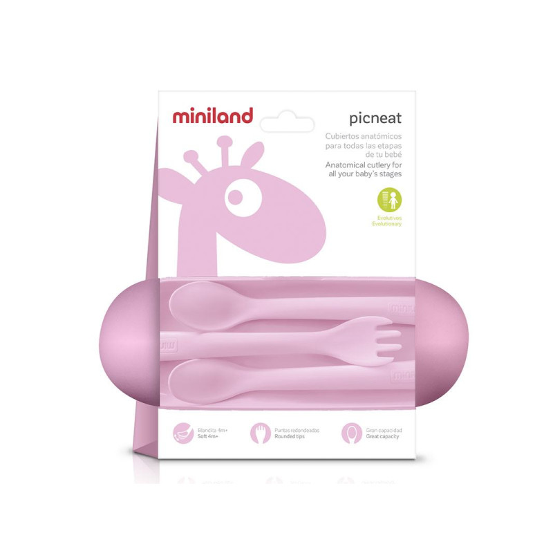 Posate Miniland Rosa