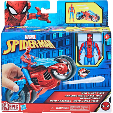 Spider-Man Veicolo E Personaggio 10Cm