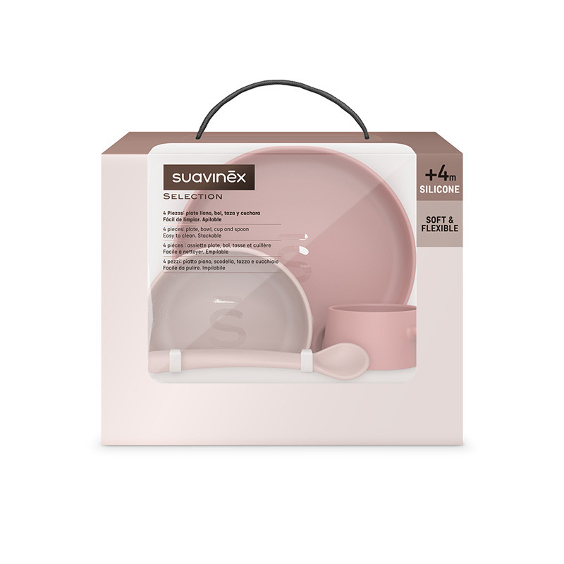 Suavinex  - Set Pappa Rosa Selection Soft & Flexible 4m+