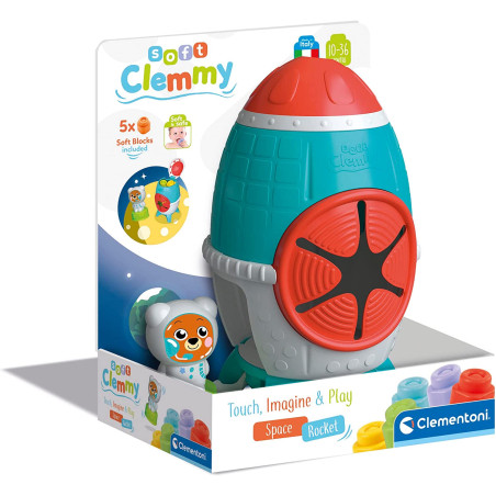 17806 - Soft Clemmy-Touch, Explore And Play Sensory Rocket-Razzo