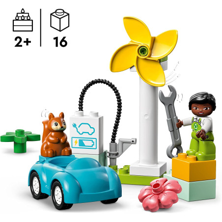 10985 - Lego Duplo - Town Turbina Eolica e Auto Elettrica