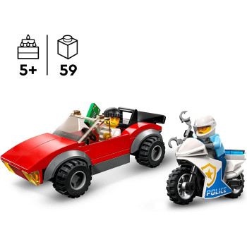 60392 - Lego City - Inseguimento sulla Moto della Polizia