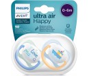 SCF080/01 - Philips Avent Confezione da 2 Succhietti Ultra Air, 0-6 Mesi