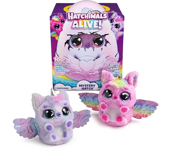 HATCHIMALS Alive Uovo Mystery Hatch Pufficorn - X50054
