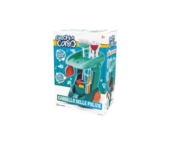 Giochi di Casa Carrello delle pulizie con 8 accessori