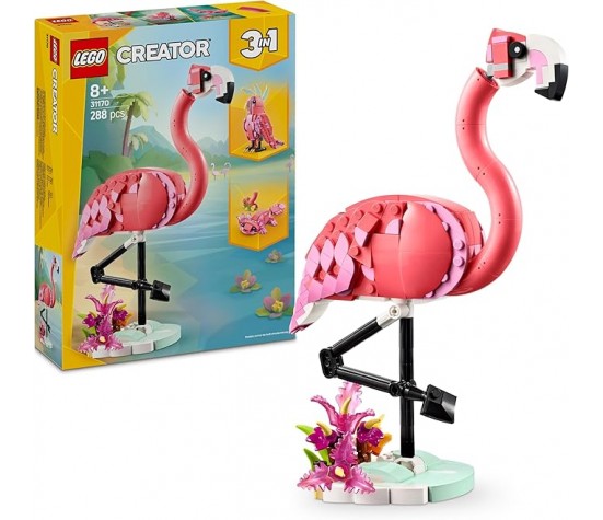 LEGO Creator - Animali Selvatici Fenicottero Rosa 3 in 1-  31170