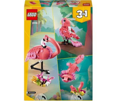 LEGO Creator - Animali Selvatici Fenicottero Rosa 3 in 1-  31170