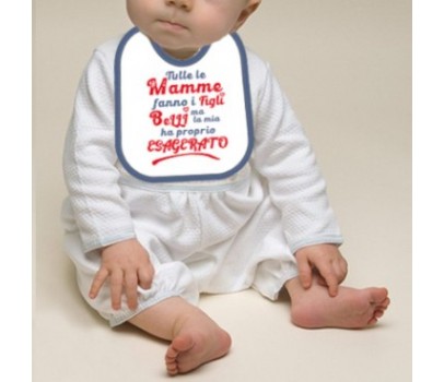 Mella Kids - Bavaglino con frase 100% Cotone