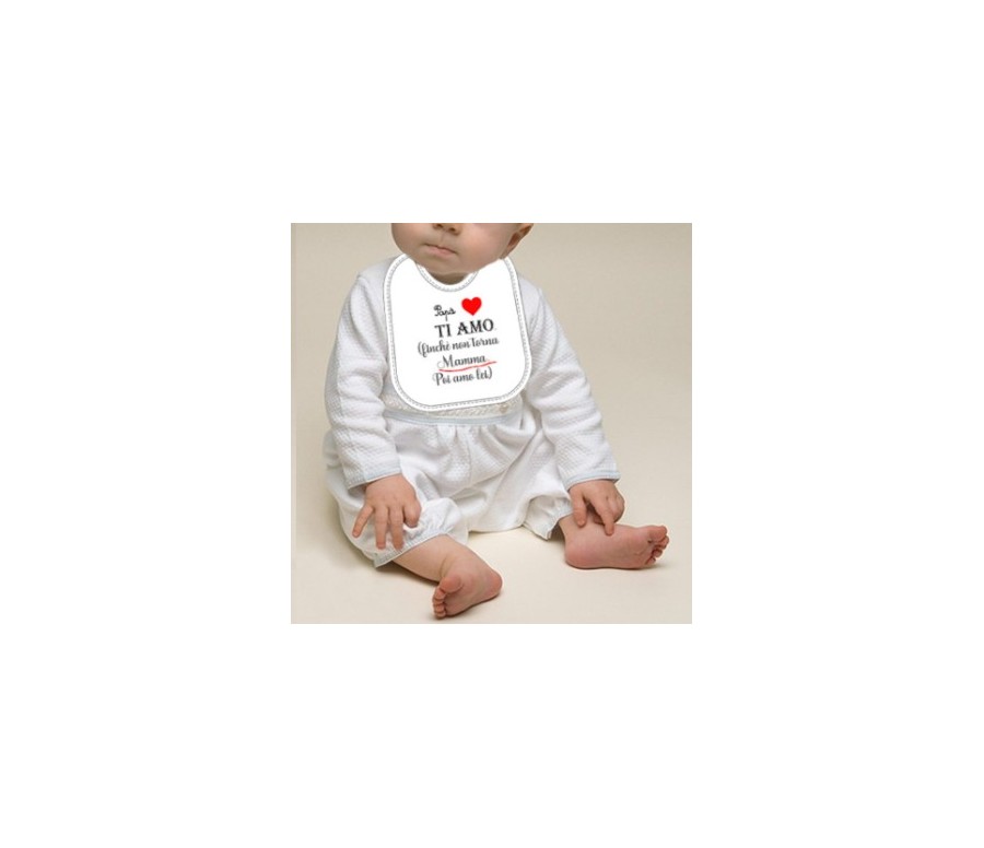 Mella Kids - Bavaglino con frase 100% Cotone