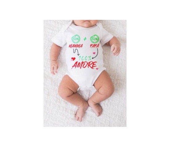 Mella Kids - Body con scritta 100% cotone