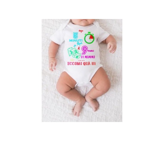 Mella Kids - Body con scritta 100% cotone