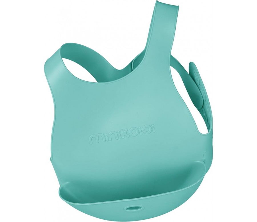 Bavetta in silicone Verde Flexi Bib Minikoioi