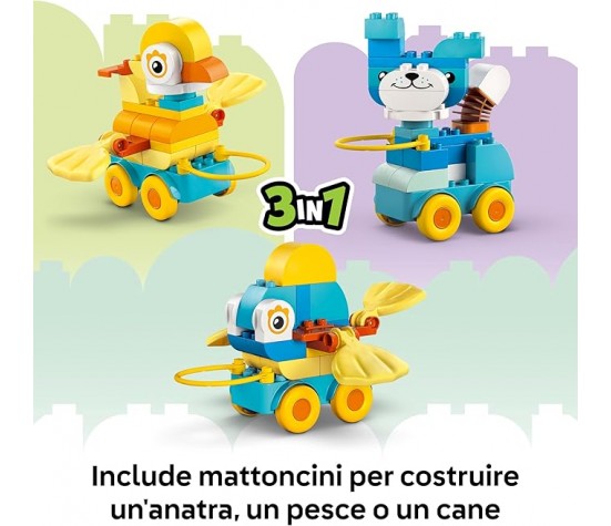 Lego Duplo - Animali su ruote 3 in 1 - 10448