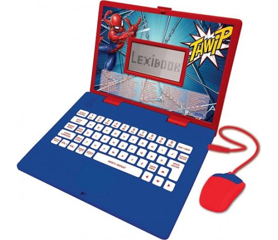 Lexibook - Laptop Bilingue Educativo Spiderman