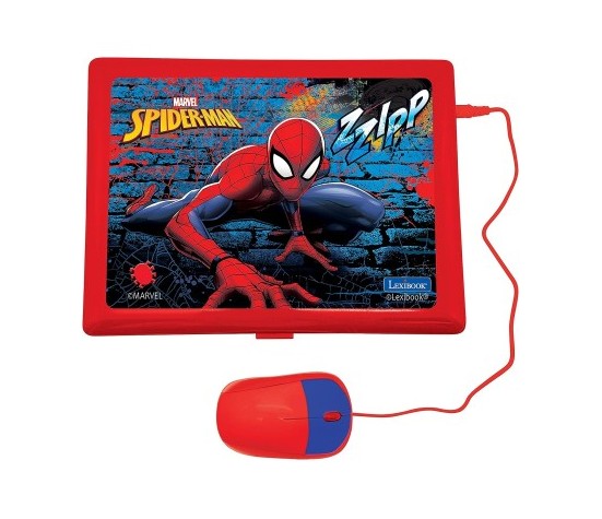 Lexibook - Laptop Bilingue Educativo Spiderman