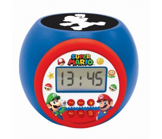 Lexibook - Sveglia Proiettore Super Mario