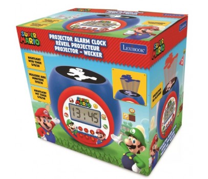 Lexibook - Sveglia Proiettore Super Mario