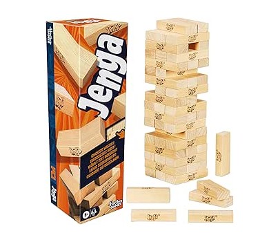 Hasbro - Jenga Refresh Gioco da tavola con Dado Digitale