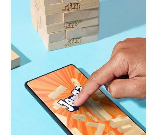 Hasbro - Jenga Refresh Gioco da tavola con Dado Digitale