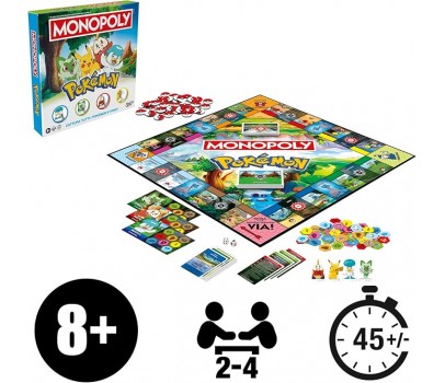 Hasbro - Monopoly Pokemon Edition Versione Italiana