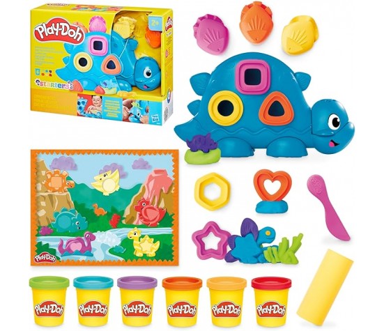 Hasbro - Play-Doh Starter Set Dinosauro Forme e Colori G0491
