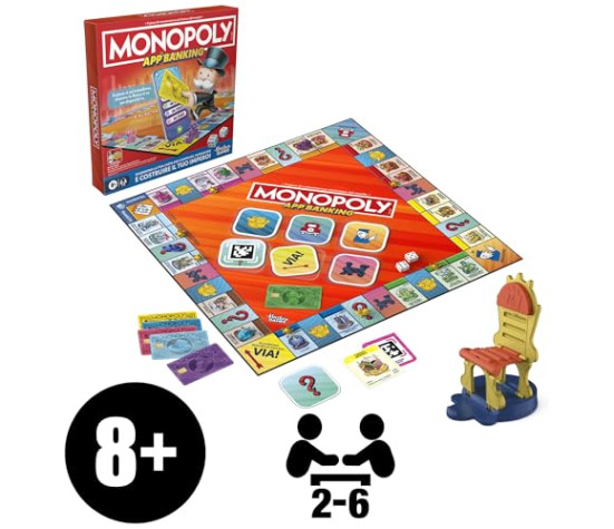 Hasbro - Gioco da Tavolo Monopoly App Banking