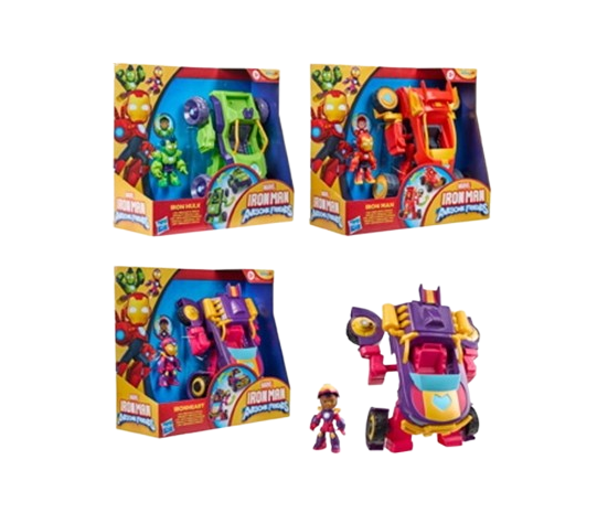 Hasbro - Iron Man e i suoi amici Mech 2 In 1 Assortito