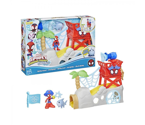 Hasbro - Spidey Water Web Playset Isola dei Pirati