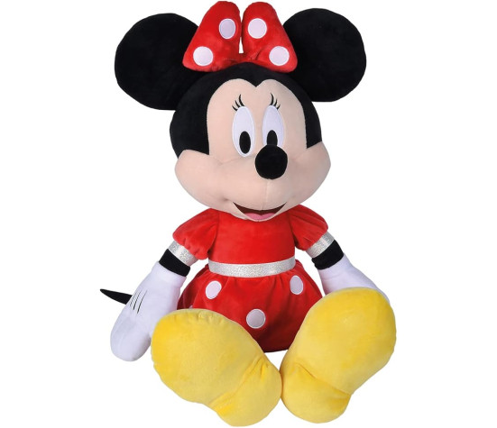 Simba - Disney Peluche Minnie con Abito Rosso 61 cm