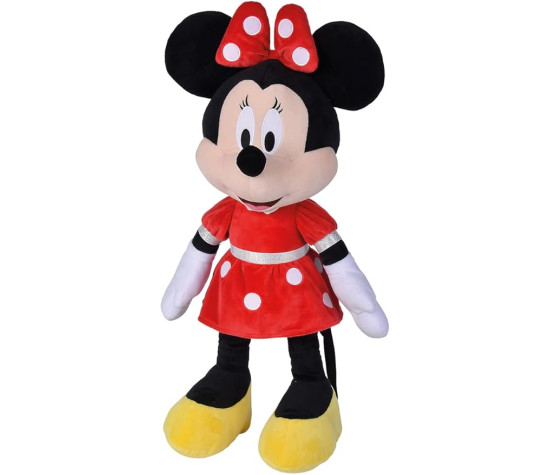 Simba - Disney Peluche Minnie con Abito Rosso 61 cm