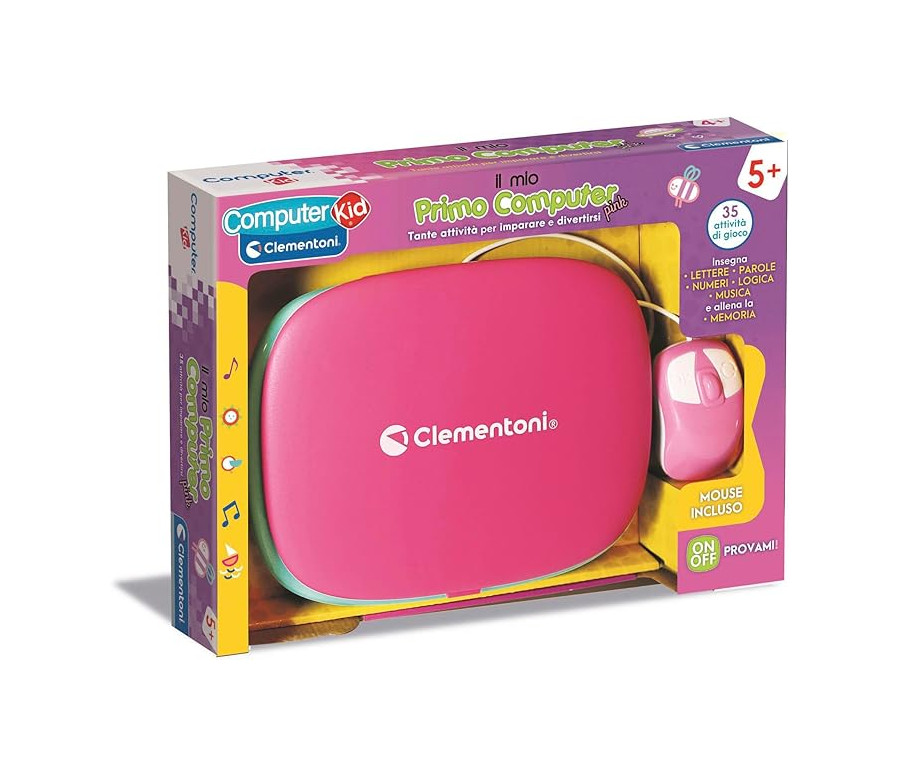 Clementoni - SapientinoIl Mio Primo Computer Pink con mouse 16657