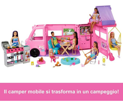 Barbie - NUOVO Camper dei Sogni HRJ78