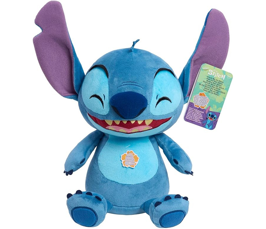 Just Play - Peluche musicale Disney Crack Me Up di Stitch 28cm