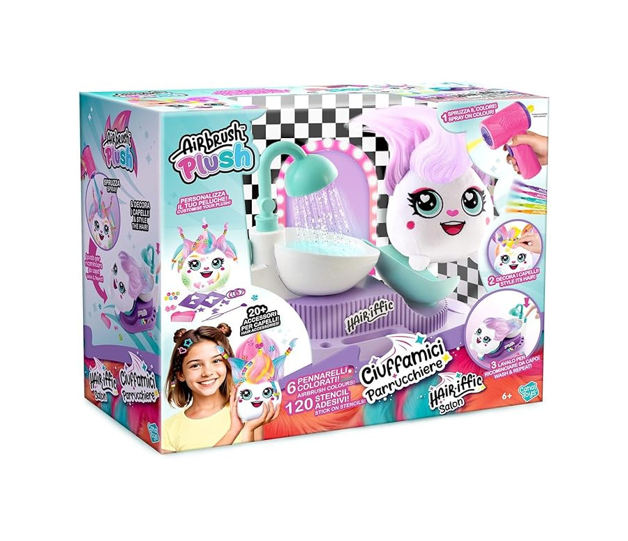 Rocco Giocattoli - Airbrush Plush Ciuffamici Parrucchiere