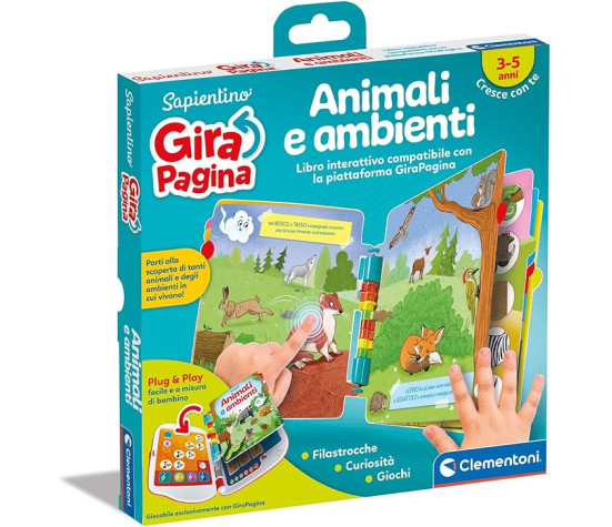 Clementoni - Sapientino Girapagina, Animali E Ambienti 16643