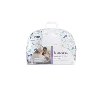 Chicco - Cuscino Allattamento Deluxe Boppy Fish Fun
