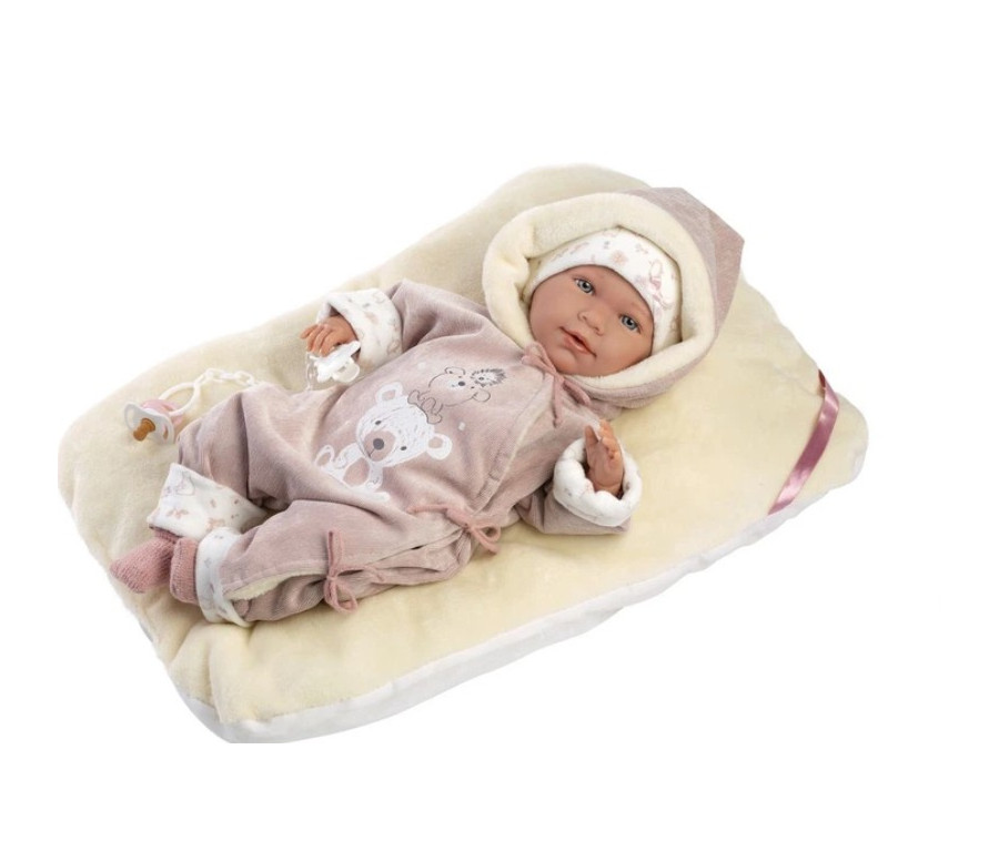 Bambola Reborn Lala 42cm con Cuscino