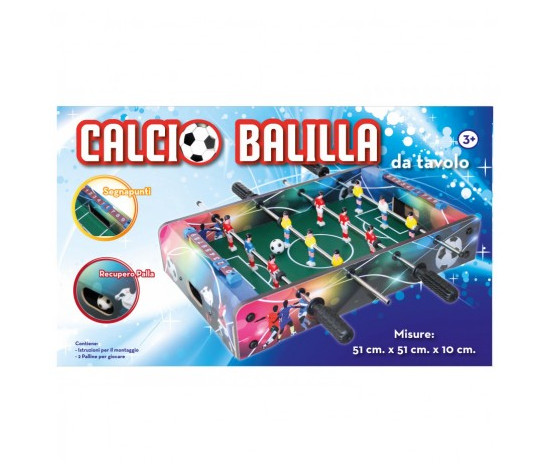 Grandi Giochi - Calcio Balilla da tavolo in legno M3-24501