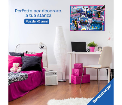 Ravensburger - KPop Demon Hunters Puzzle da pavimento 300 Pezzi XXL