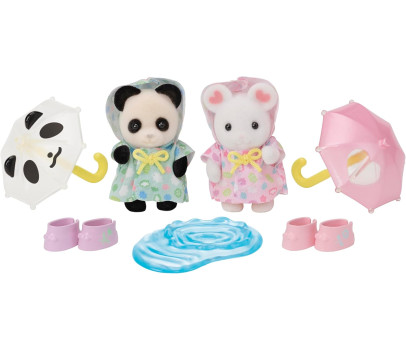 Epoch - Sylvanian Families Amici dell'Asilo Sotto la Pioggia