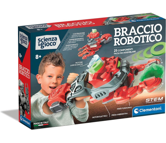 Clementoni Scienza e Gioco - Robotics Braccio Robotico Motorizzato